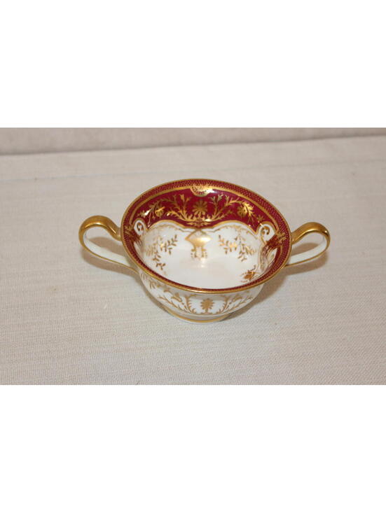Wedgwood Other - Vintage Wedgwood Red and Gold Cream Soup Bowl